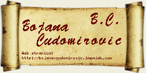 Bojana Čudomirović vizit kartica